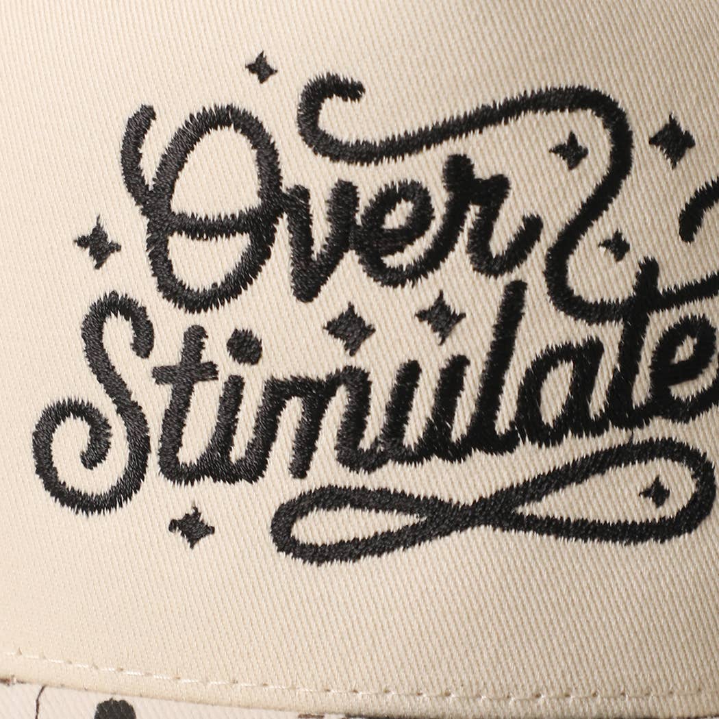 Over Stimulated Embroidered Two-Tone Trucker Hat
