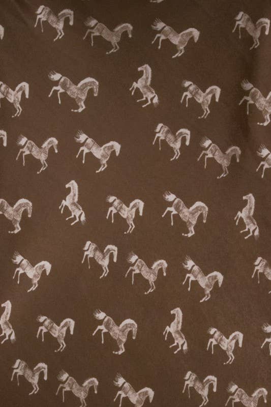 Horse Print Midi Skirt