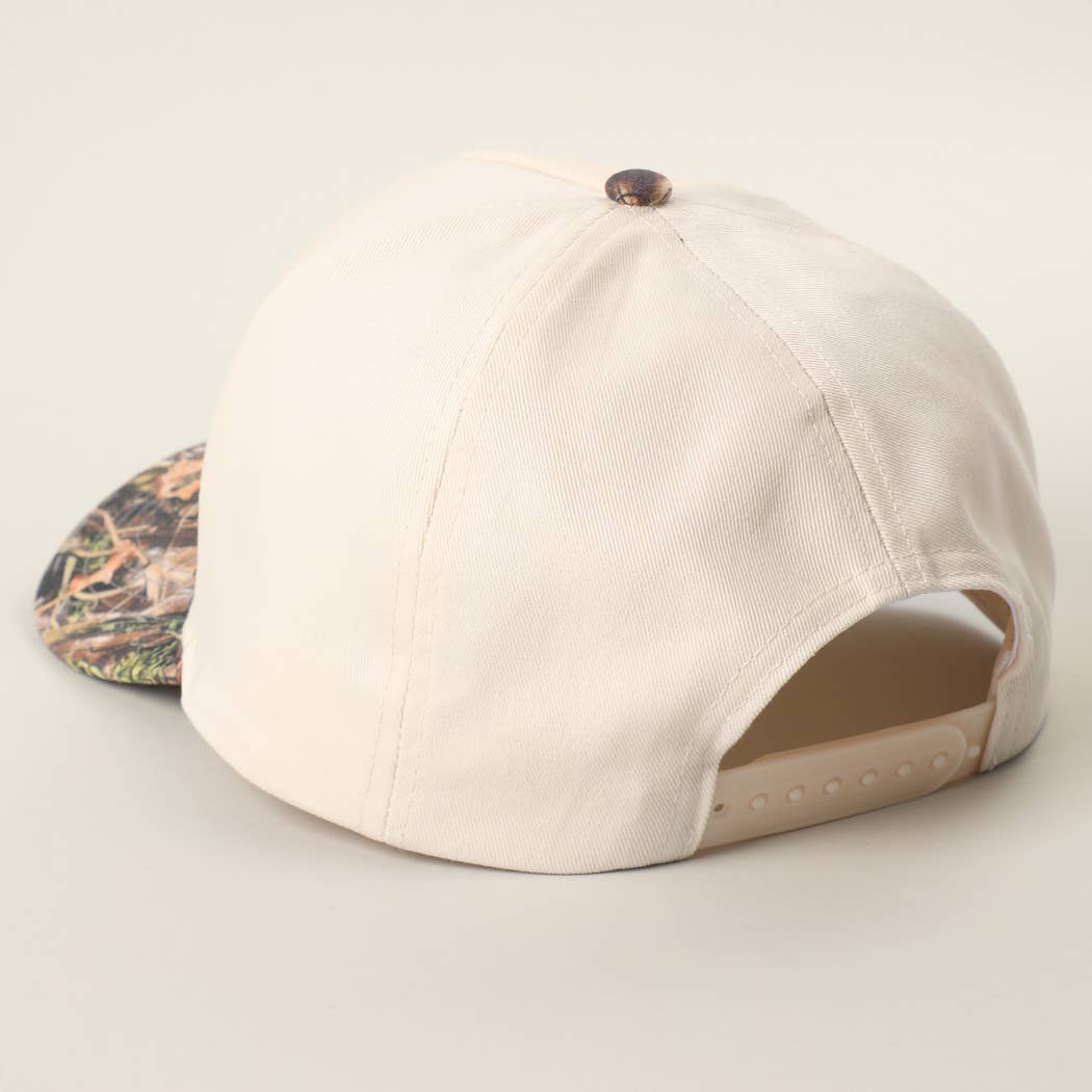 Howdy Darlin' Embroidered Patch Contrast Crown Camo Brim Cap