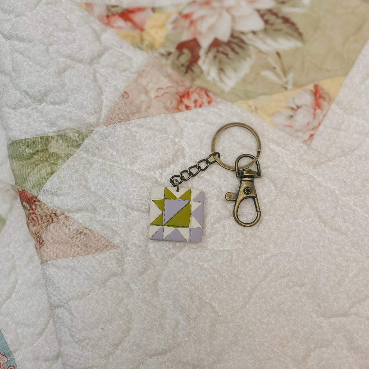 Quilted Style Keychains