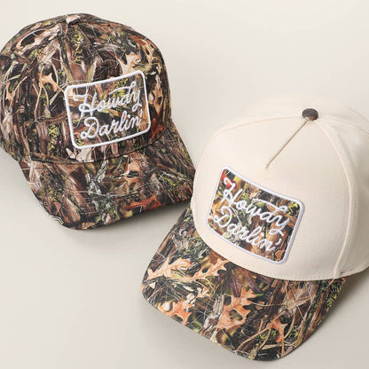 Howdy Darlin' Embroidered Patch Contrast Crown Camo Brim Cap