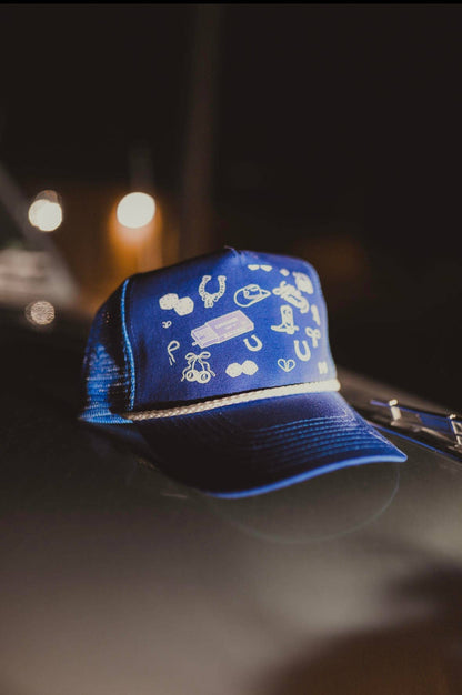 Blue Charm Trucker Hat 