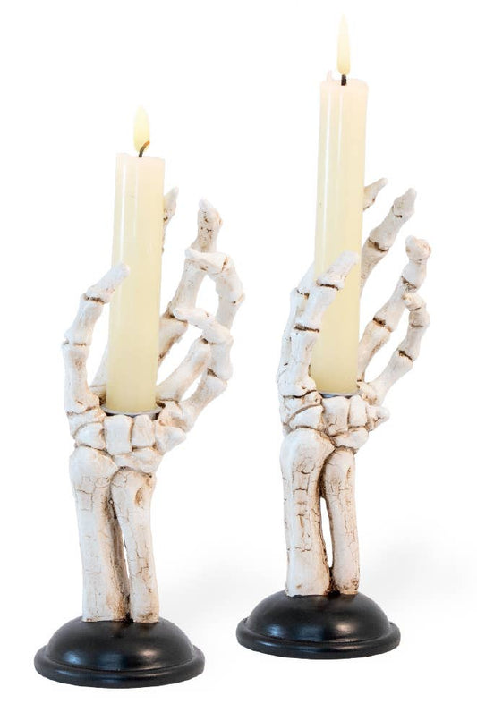 Skeleton Hand Tapers Set of 2 Halloween Décor