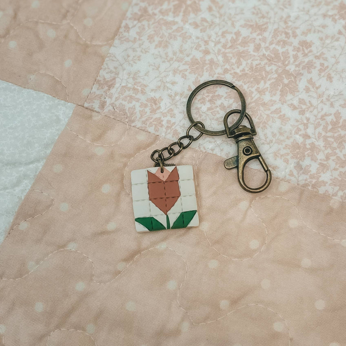 Quilted Style Keychains