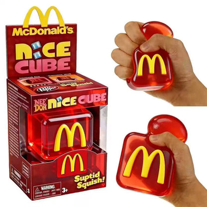 Novelty Ice Cube TPR Sensory Squeeze Toy