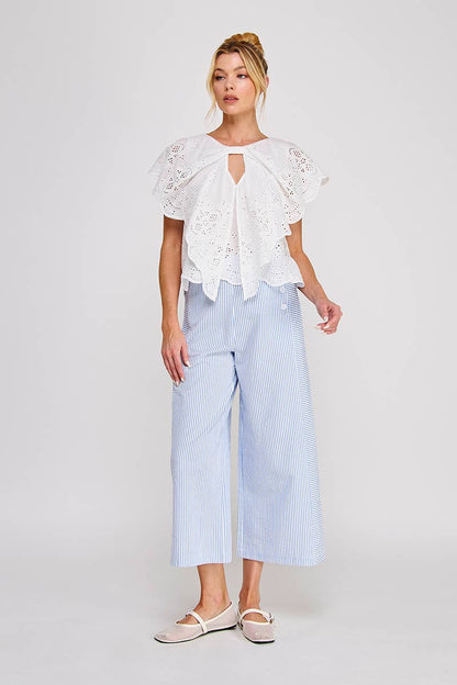 Eyelet Butterfly Top