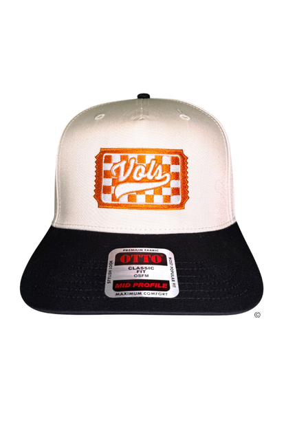 Tennessee Ticket Natural/Black Embroidered Hat©