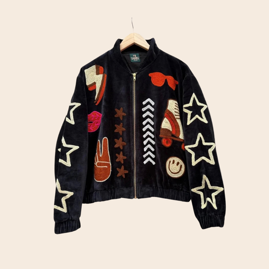 TOUT - Lola Velvet Bomber Black UNISEX