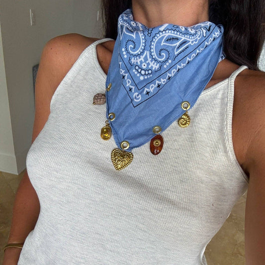 Blue Charm Bandana