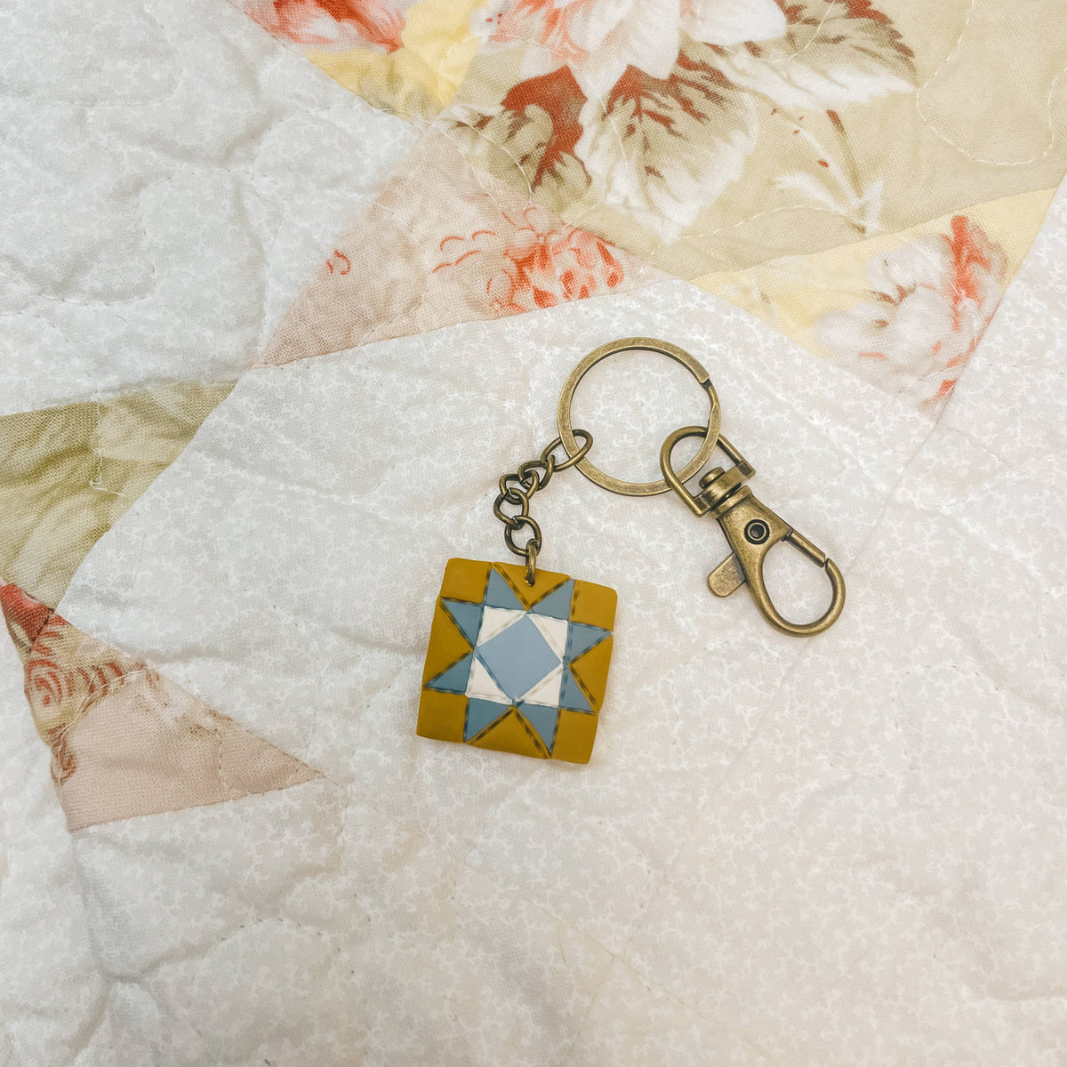 Quilted Style Keychains