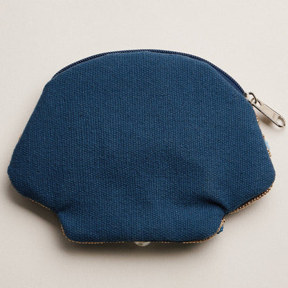 Seashell Beaded Coin Purse | Pearl Accent