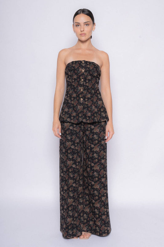 WIDE LEG LONG PANTS - PI7236FO
