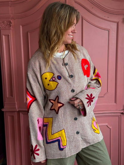 TOUT Tweed Jacket Pacman