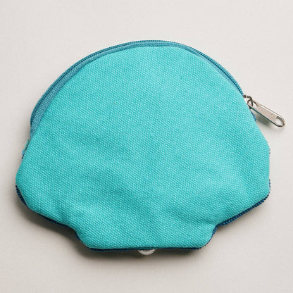 Seashell Beaded Coin Purse | Pearl Accent